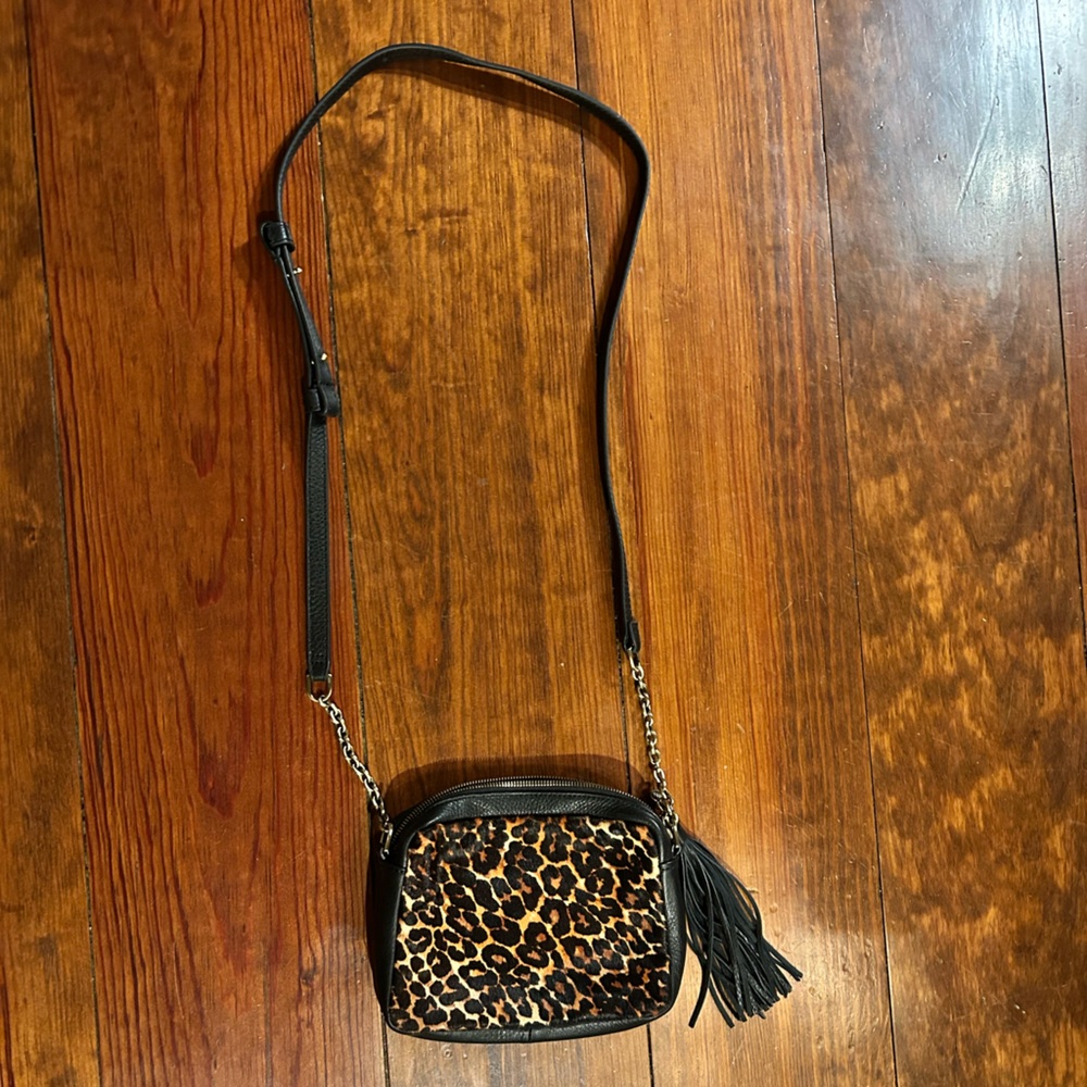 HOBO leopard crossbody bag